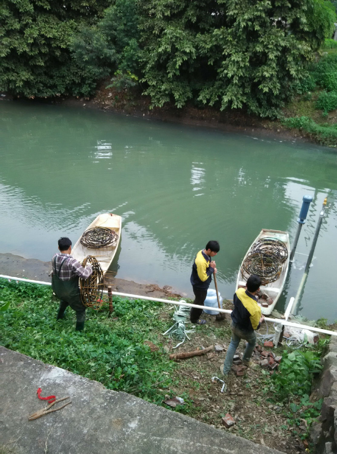 龙铁沉水风机安装现场